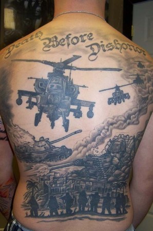 Tattoos death before dishonor